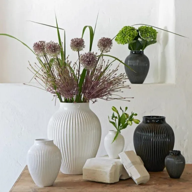 Ripple vase 12,5 cm svart