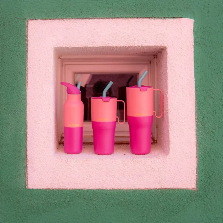 Rise Tumbler 77 cl med sugerørslokk Pink Lemonade Kaleidoscope