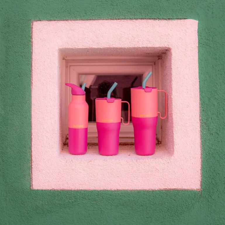 Rise vakumflaske 0,47L med sportslokk Pink Lemonade Kaleidoscope