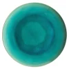 Riviera tallerken flat 27 cm azurblå/svart