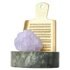 Rivsalt 001 med stativ i grønn marmor