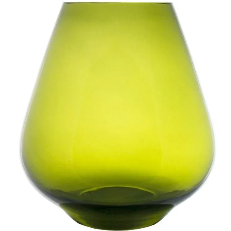Rocks stormlykt/vase 22 cm grønn