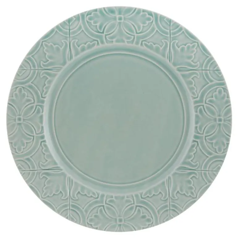 Rua Nova tallerken flat 28 cm aqua