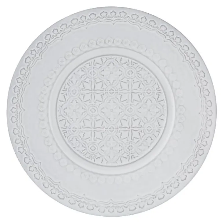 Rua Nova tallerken flat 22 cm antikkhvit