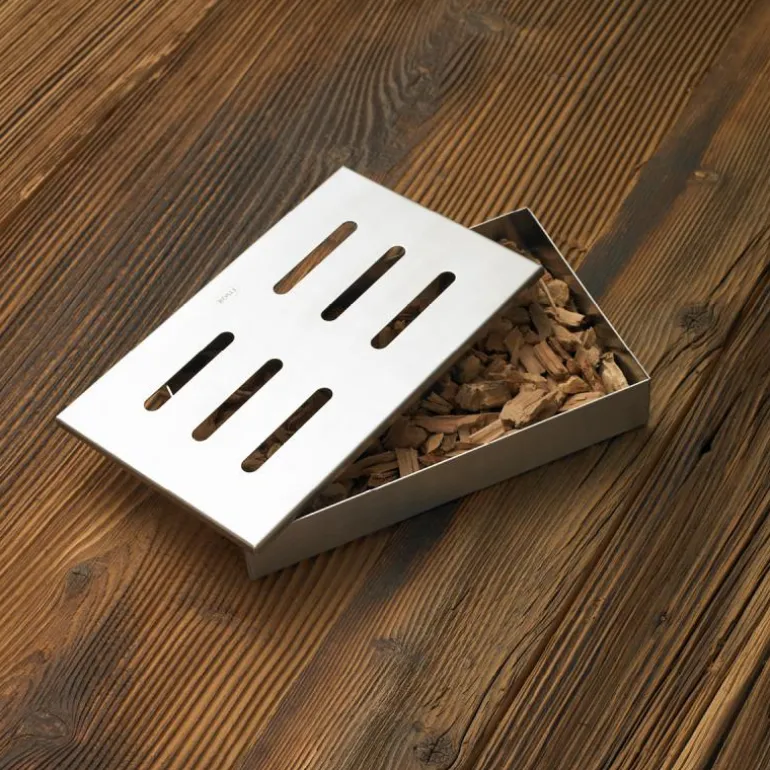 Røykboks til grill 21,5x13,5x3,5 cm 18/10 stål