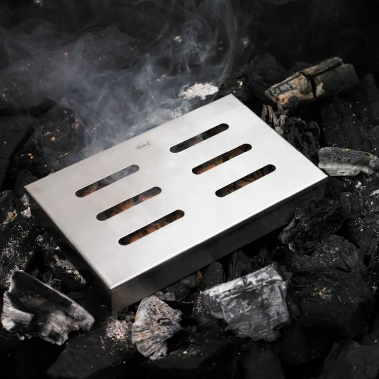 Røykboks til grill 21,5x13,5x3,5 cm 18/10 stål