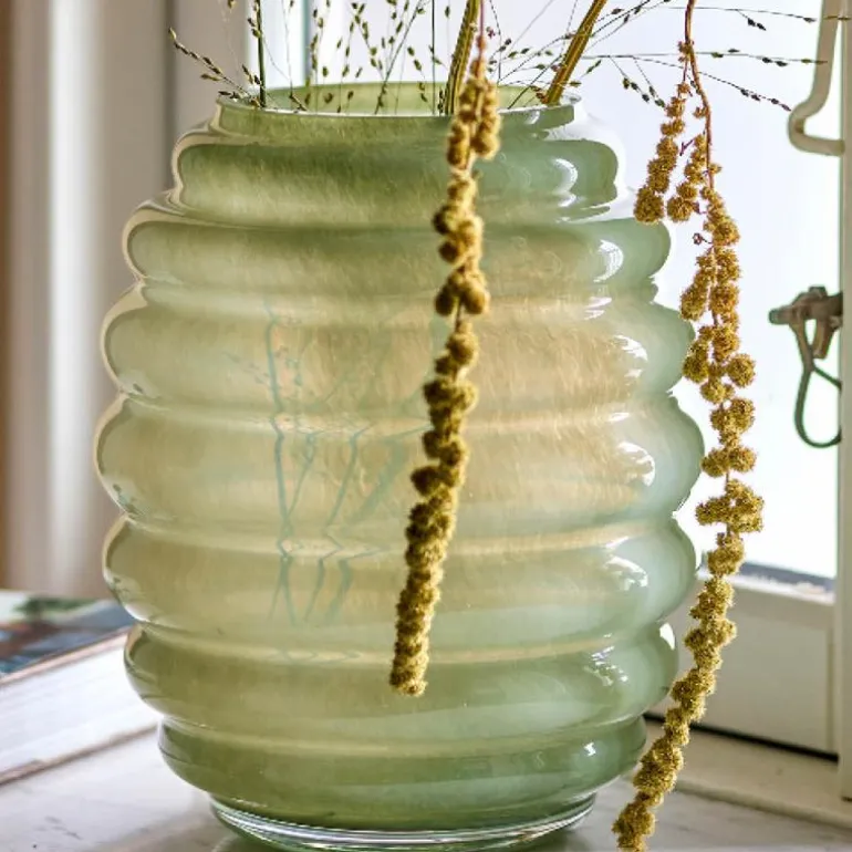 Saihah vase 24 cm grønn