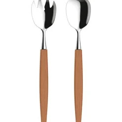 Salatbestikk 25,5 cm teak