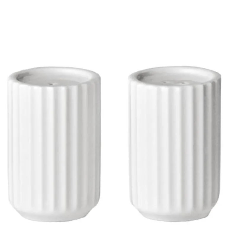 Salt og pepper sett 6 cm hvit