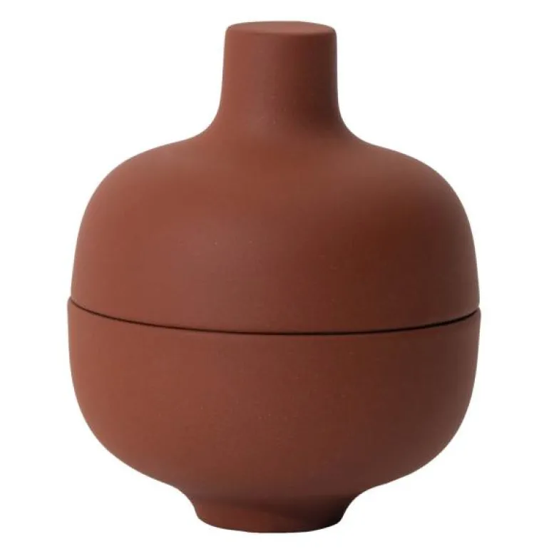Sand Secrets skål 8 cm red clay