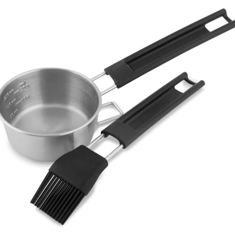 Saus/glacesett 2 deler rustfritt stål
