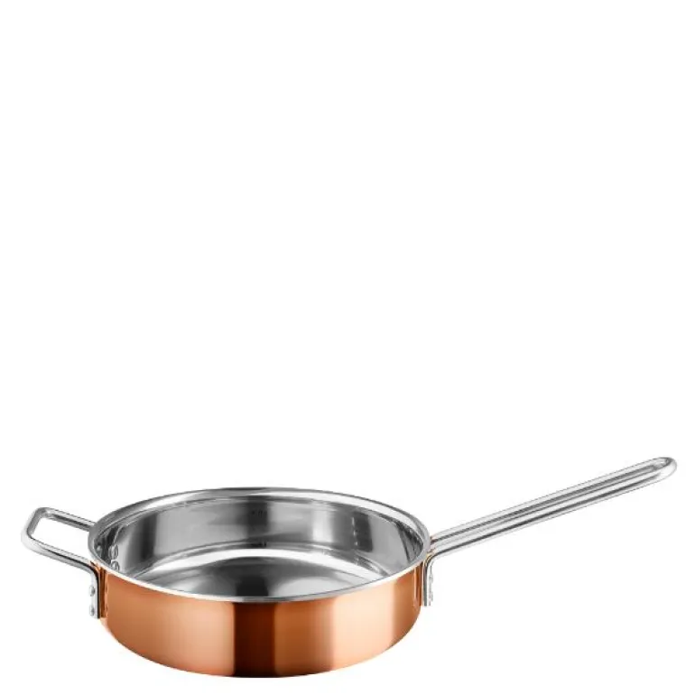 Sautepanne 24 cm kobber