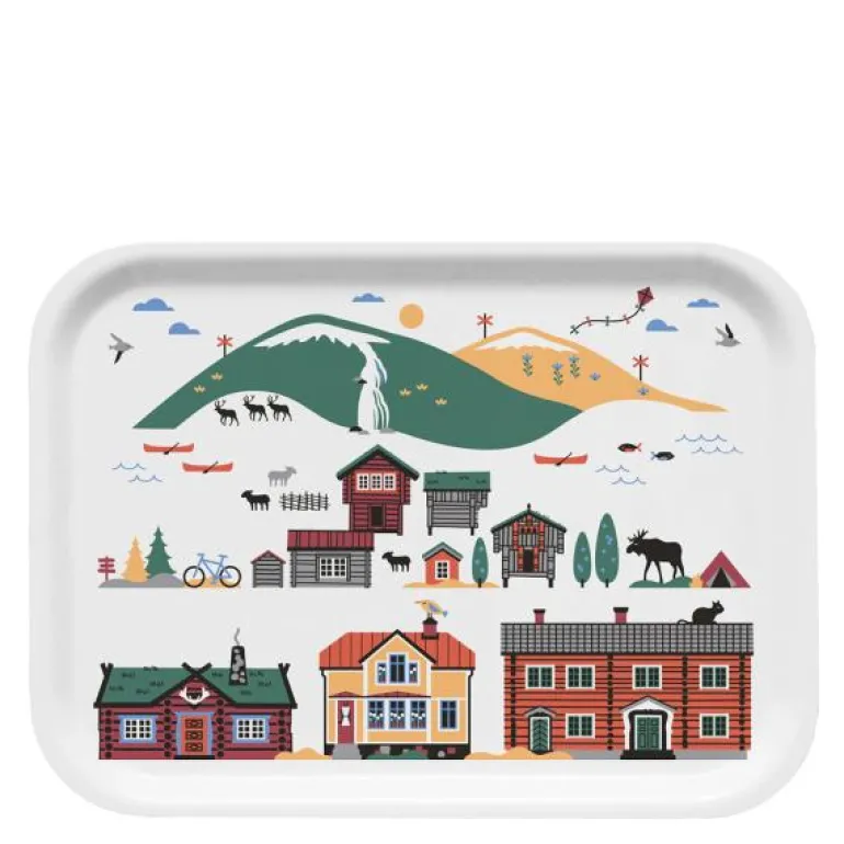 Scandinavian Mountains brett 27x20 cm summer
