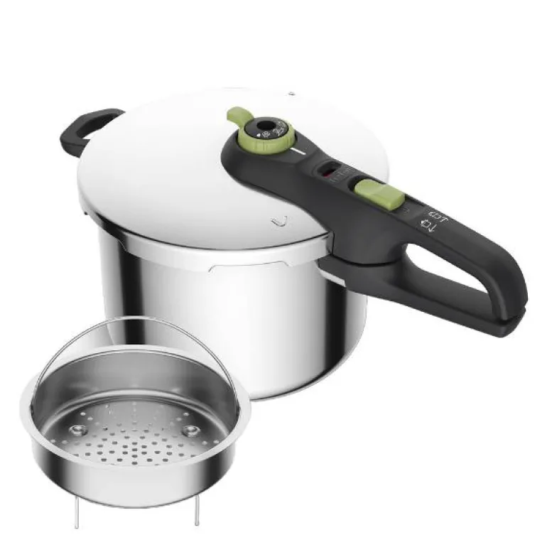 Secure Trendy trykkoker m/dampkurv 6L
