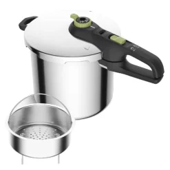 Secure Trendy trykkoker m/dampkurv 8L