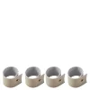 Selah serviettring 4 stk 4,5x3,5 cm beige