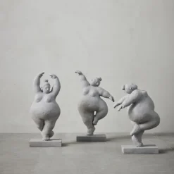 Serafina figur 28,8 cm grå