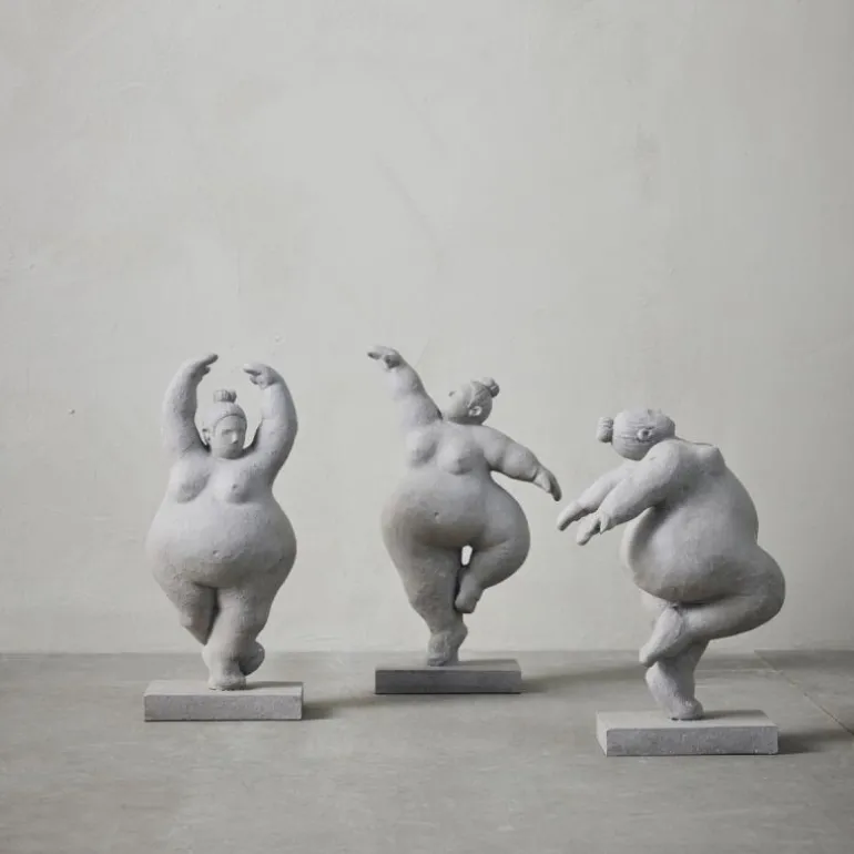 Serafina figur 23 cm grå