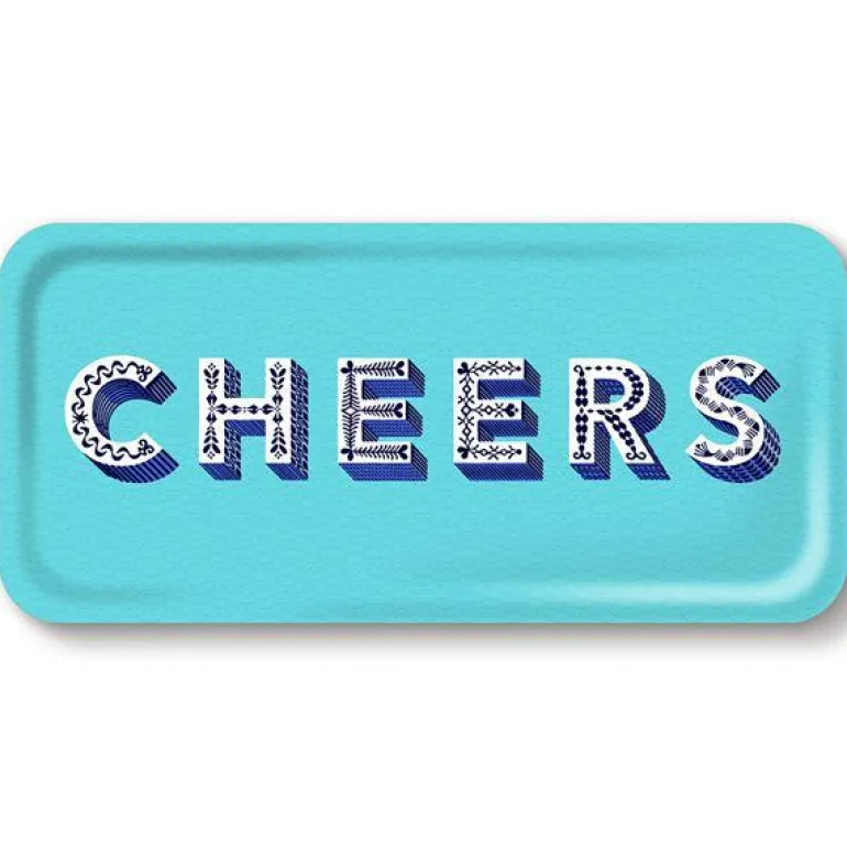 Serveringsbrett 15x32 cm cheers