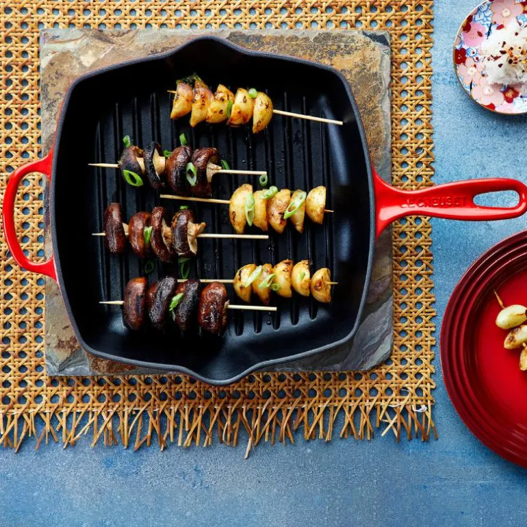 Signature grillpanne kvadratisk 26 cm cerise