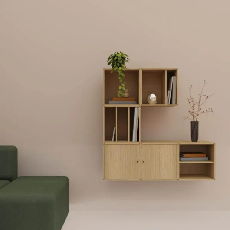 Signature hylle m/dør s10 modul natur