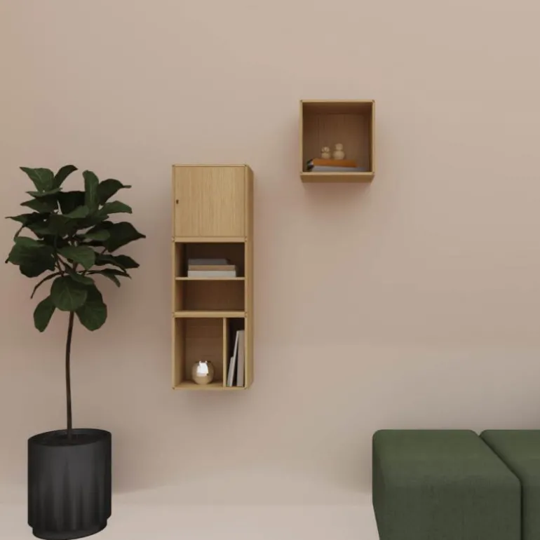 Signature hylle m/dør s10 modul natur