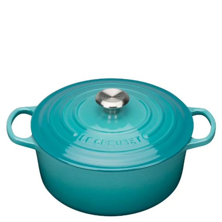 Signature støpejernsgryte rund 26 cm 5,3L caribbean