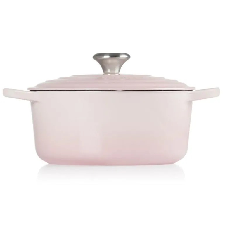 Signature støpejernsgryte rund 24 cm 4,2L shell pink