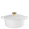 Signature støpejernsgryte rund 24 cm 4,2L white