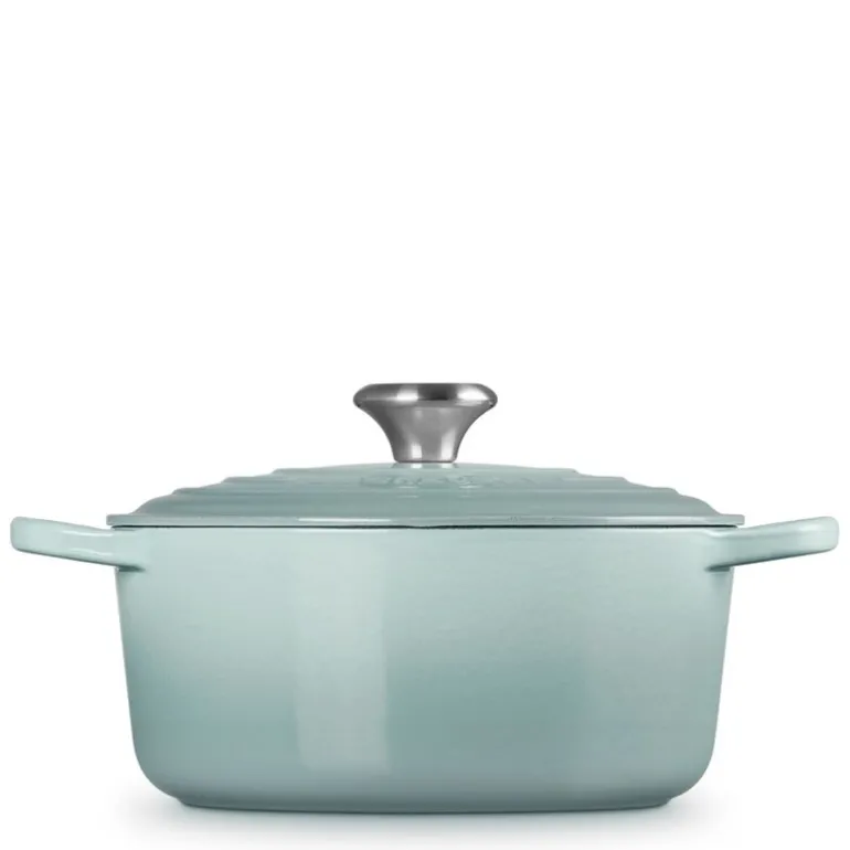 Signature støpejernsgryte rund 24 cm 4,2L sea salt