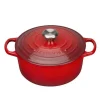Signature støpejernsgryte rund 24 cm 4,2L cerise