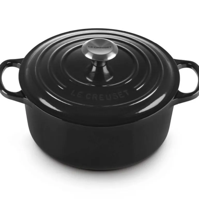 Signature støpejernsgryte rund 24 cm 4,2L black