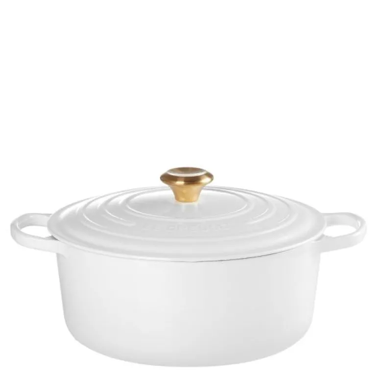 Signature støpejernsgryte rund 28 cm 6,7L white