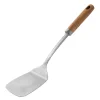 Signerat stekespade 35 cm akasietre/børstet stål