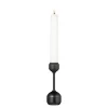 Silhouette lysestake 12 cm svart
