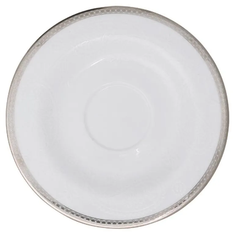 Silver Paisley skål til kaffekopp