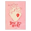 Sissan Richardt poster 50x70 cm you are here