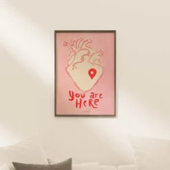 Sissan Richardt poster 50x70 cm you are here
