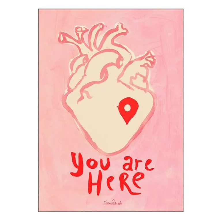 Sissan Richardt poster 30x40 cm you are here