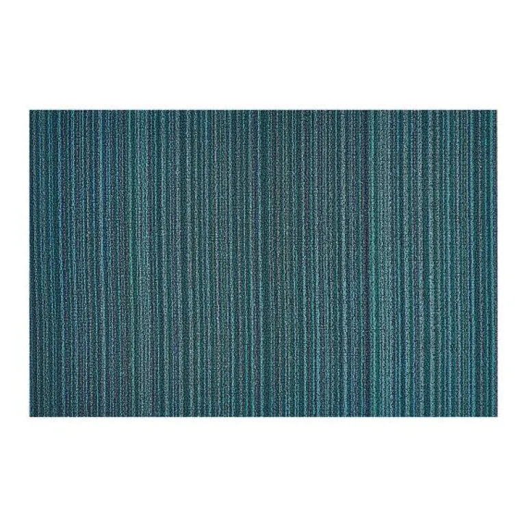 Skinny Stripe dørmatte 46x71 cm turquoise