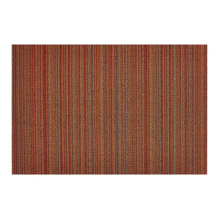 Skinny Stripe dørmatte 46x71 cm orange