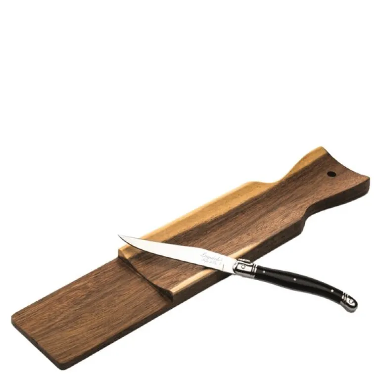 Skjærebrett med kniv for pølse