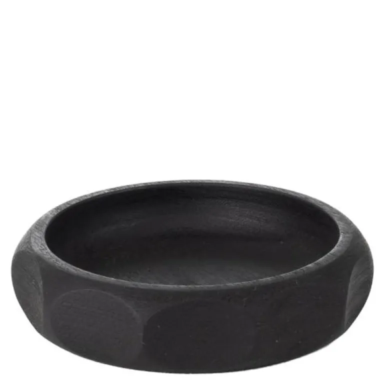 Skål akasietre 11 cm svart