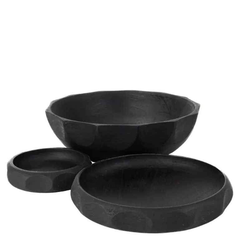 Skål akasietre 11 cm svart