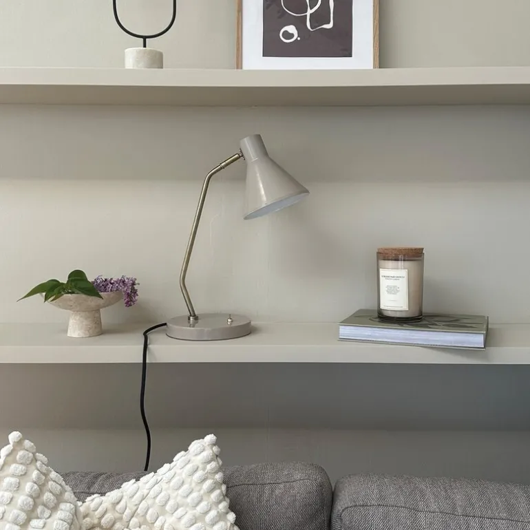 Sleep bordlampe 43,3 cm beige