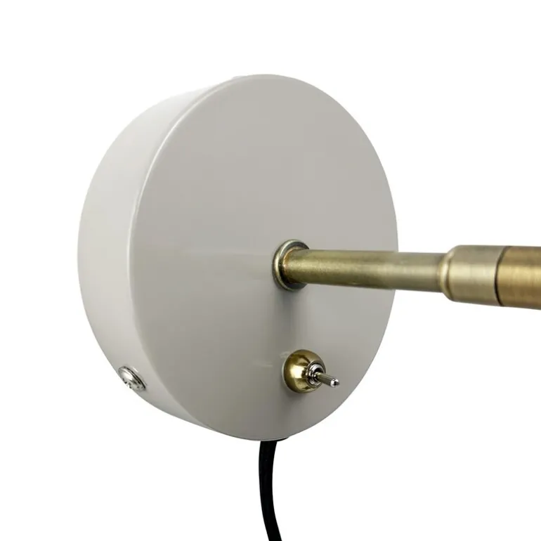 Sleep vegglampe 17 cm beige
