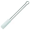 Slikkepott smal L26 cm stål/hvit