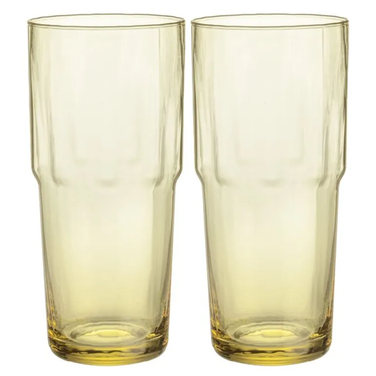 Solare høyt glass 39 cl 2 stk ildgul