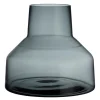 Solare lav vase 22x20 cm stålgrå