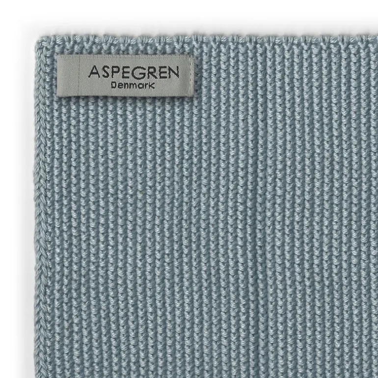 Solid kjøkkenklut strikket 26x26 cm 2 stk blue